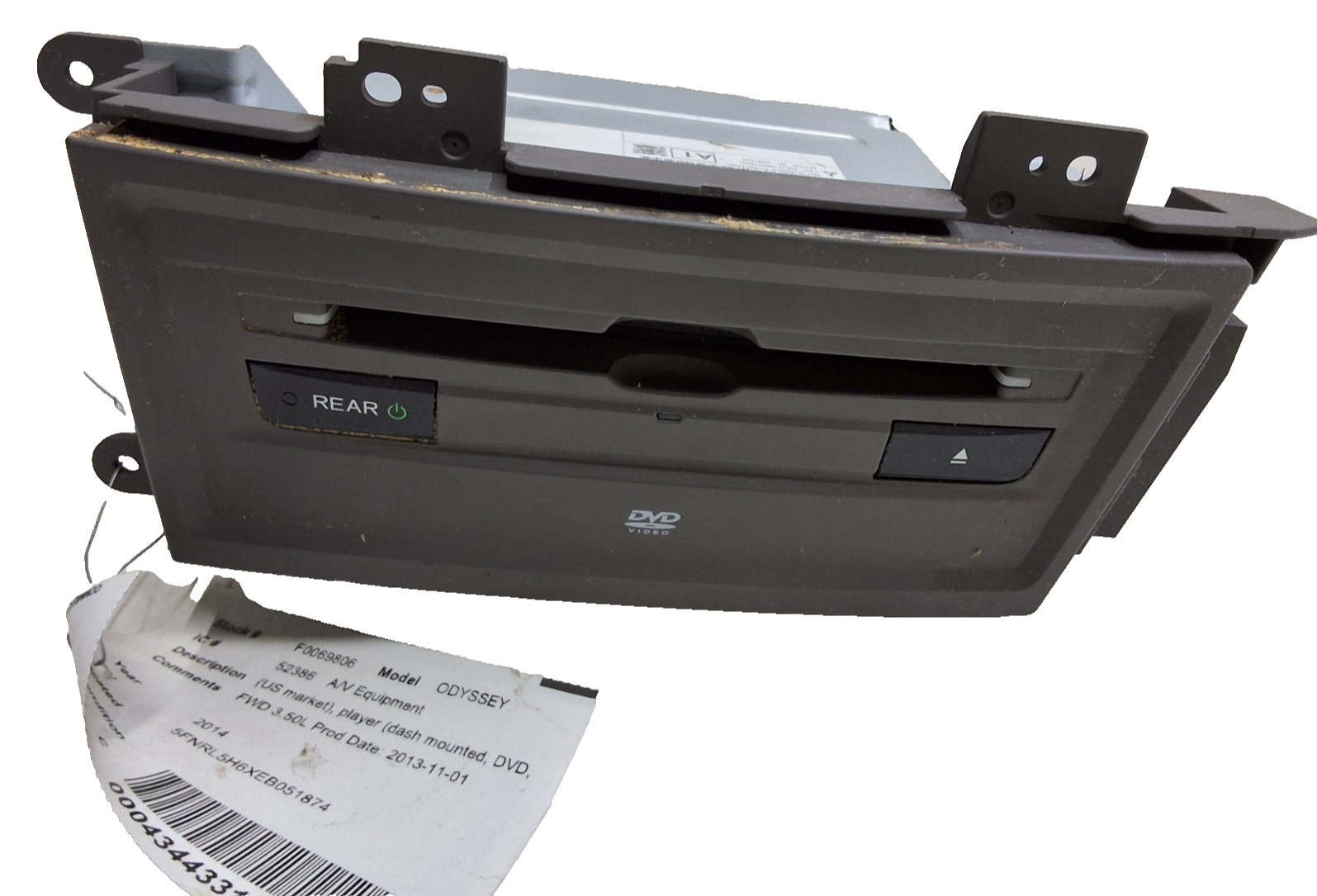 14 15 16 17 Honda Odyssey rear entertainment DVD player dash mount 39110-TK8-A11