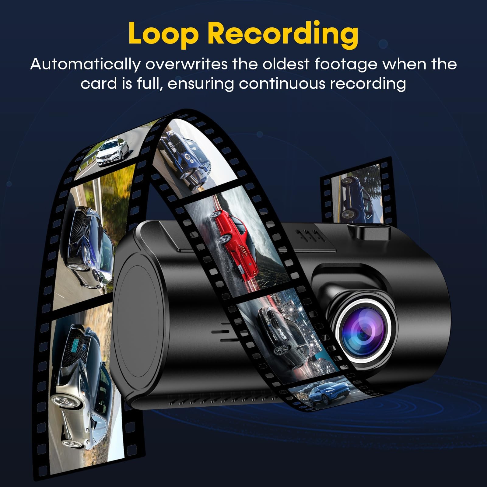 4K+1080P Dash Cam Front and Rear: 15-Min Install 5.8GHz WiFi 20MB/s Fast Down…