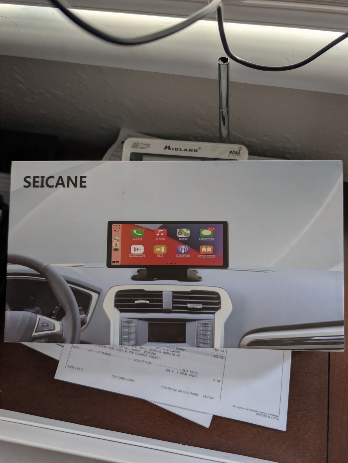 Open Box Seicane Dash Camera Rear View Camera Carplay Android Auto Smart Dash