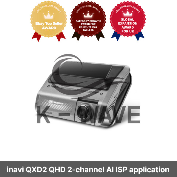 inavi QXD2 64GB basic package front and rear QHD 2-channel AI ISP application