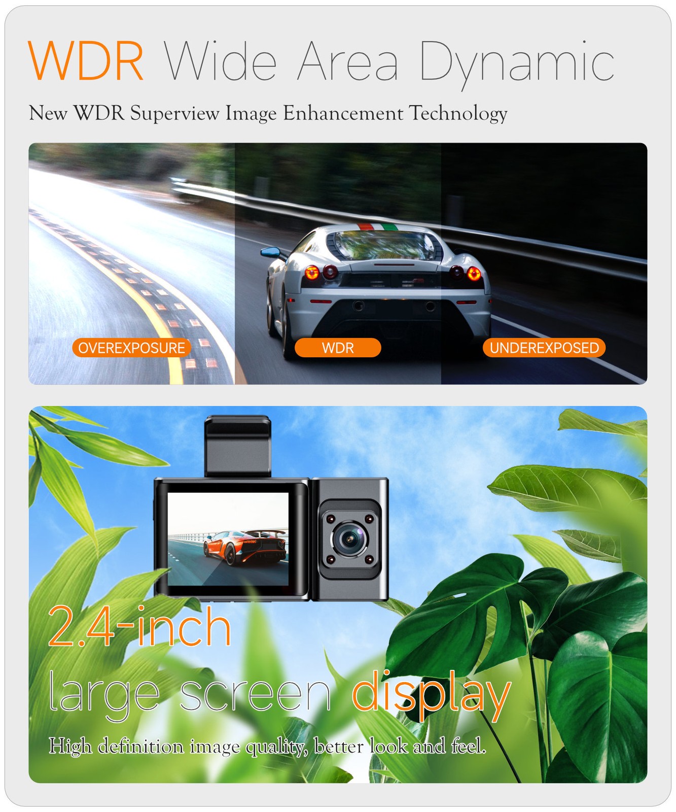 Ultra HD 4K Dash Cam 3-Channel Dash Camera Front Inside and Rear with WiFi & GPS