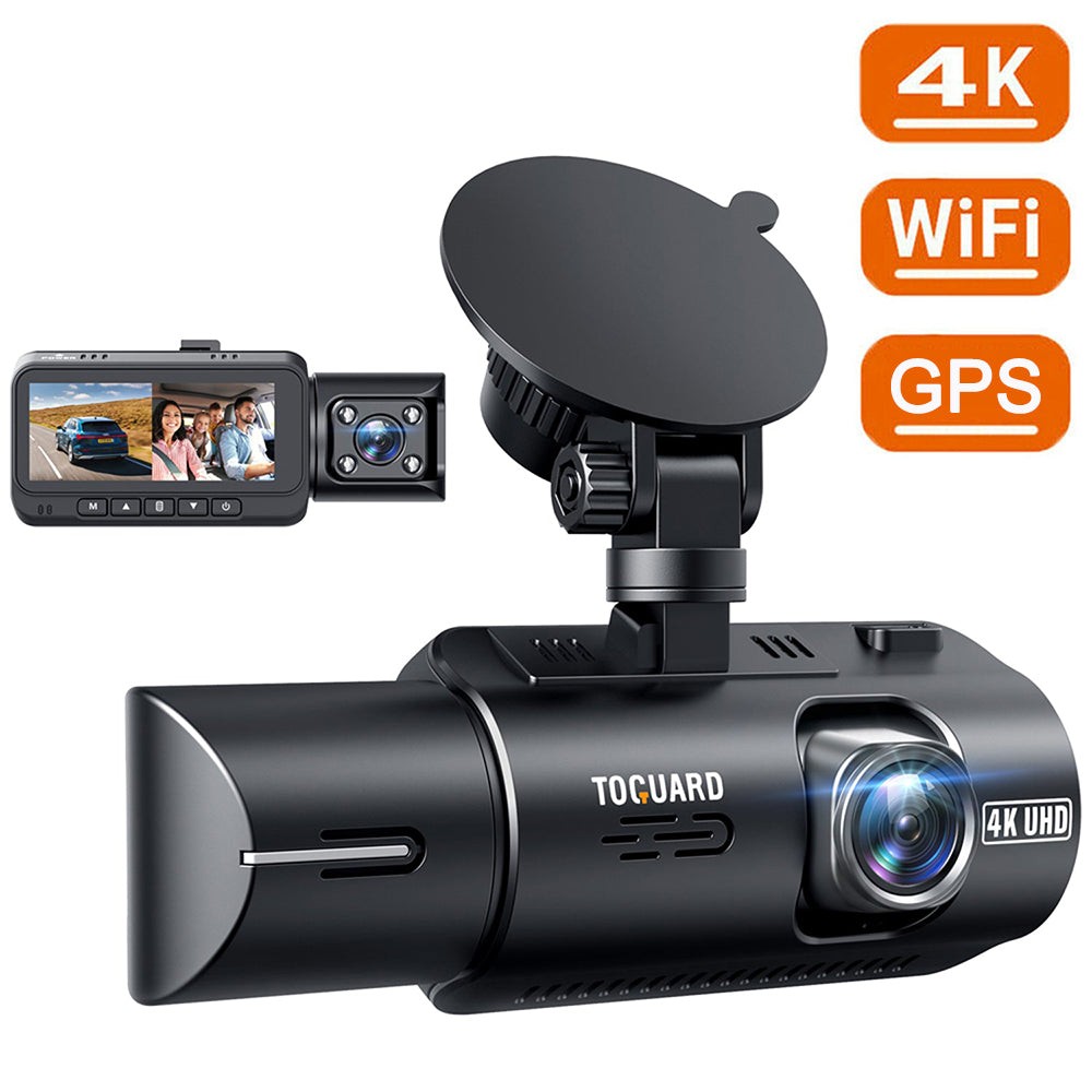 TOGUARD 4K 1080P Dash Cam WiFi GPS Car Camera DVR Recorder Parking Monitor 170°