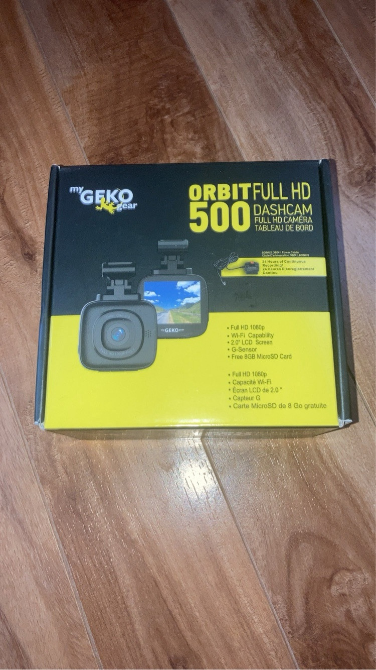My GEKO Gear Orbit 500 Full HD Dash Cam G05008G