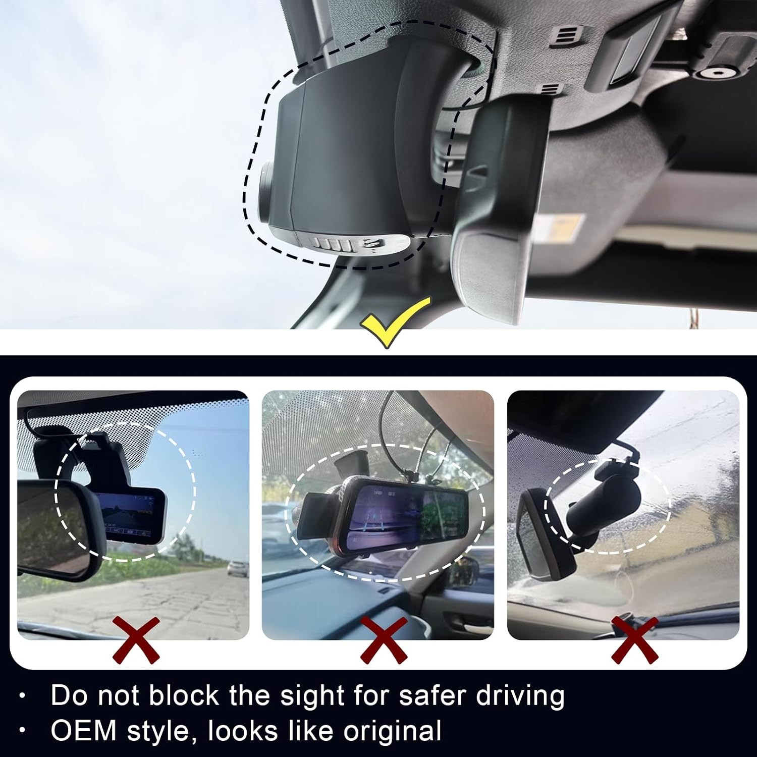 4K HDR Dash Cam for Jeep Gladiator JT 2018-2023 & Wrangler JL 2018-2023 GPS Wifi
