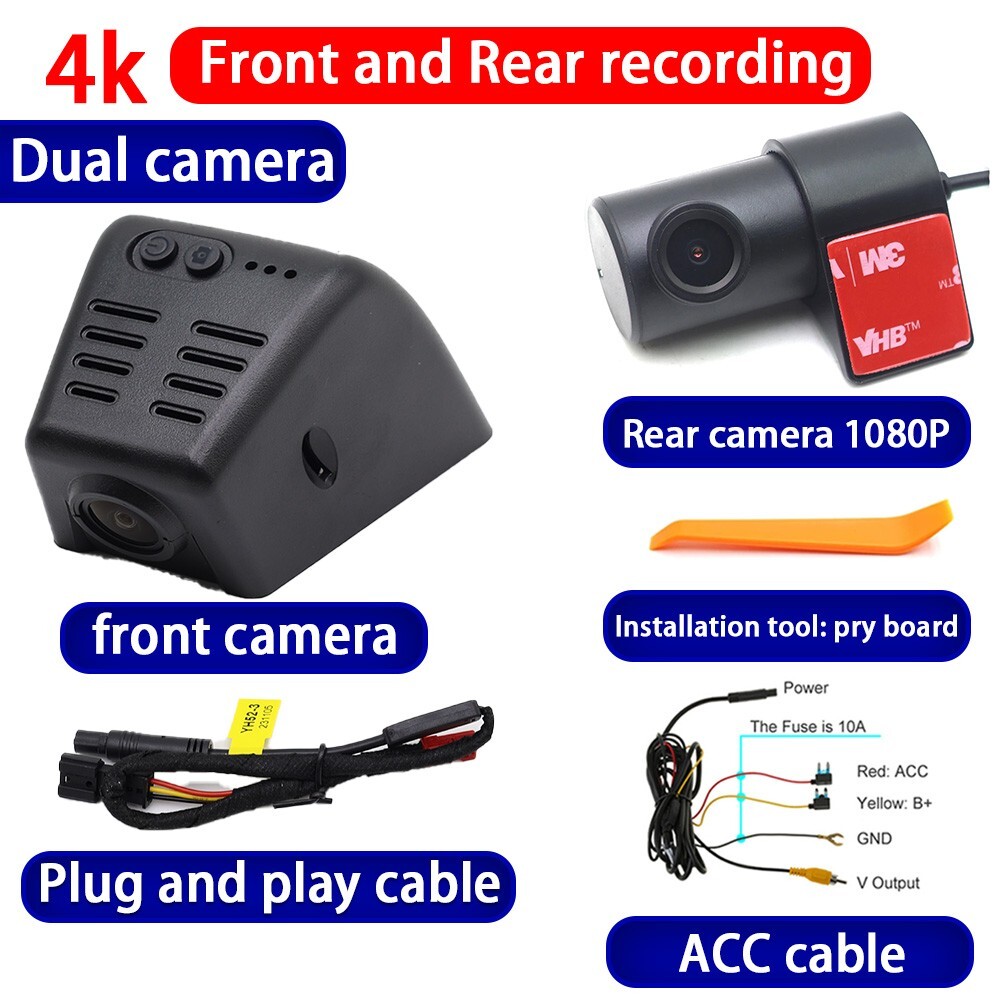 4K 2160P Wifi DVR Dash Cam Camera For Lincoln Nautilus Navigator Aviator Corsair