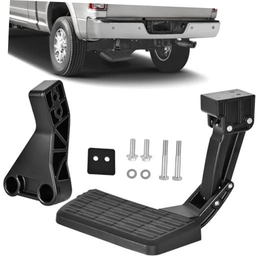 Rear Bed Step Compatible with 2009-2018 Dodge Ram 1500, Ram 2500/3500