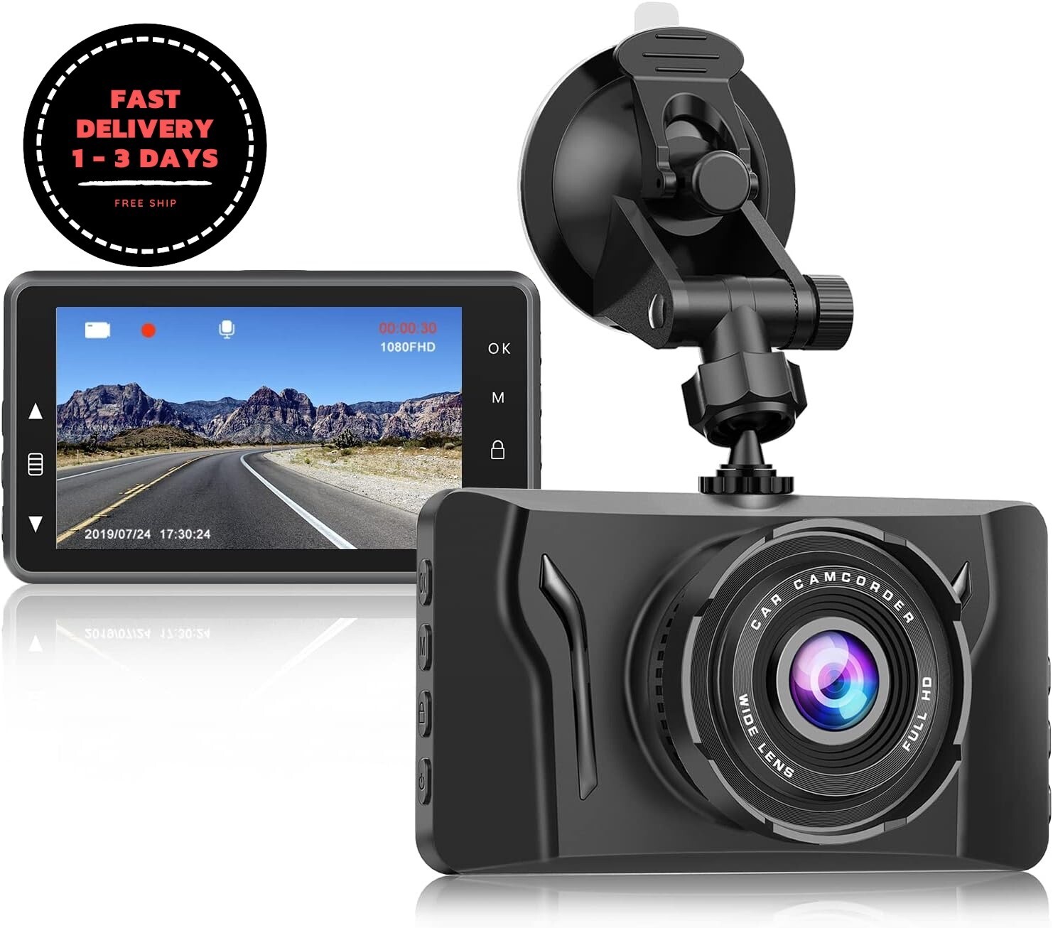 Dash Cam para coches 1080P HD Car Dash Camera 2023 Nueva versión