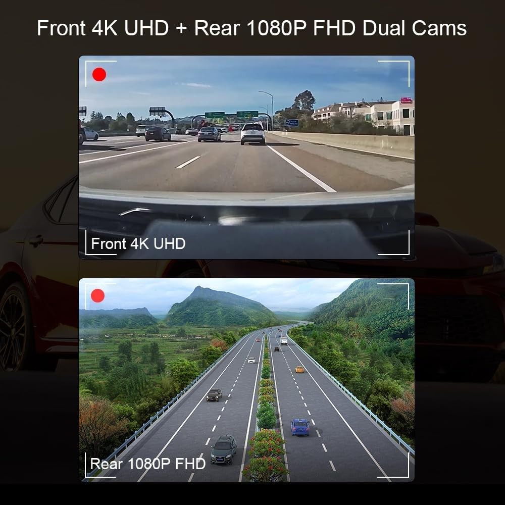 Dash Cam for Toyota Camry 2021–2024 (LE, L, SE, XSE, XLE, TRD, Hybrid) WiFi App