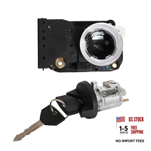 Ignition Switch with Ignition Lock Cylinder Fits for Grand Cherokee 1997-1998
