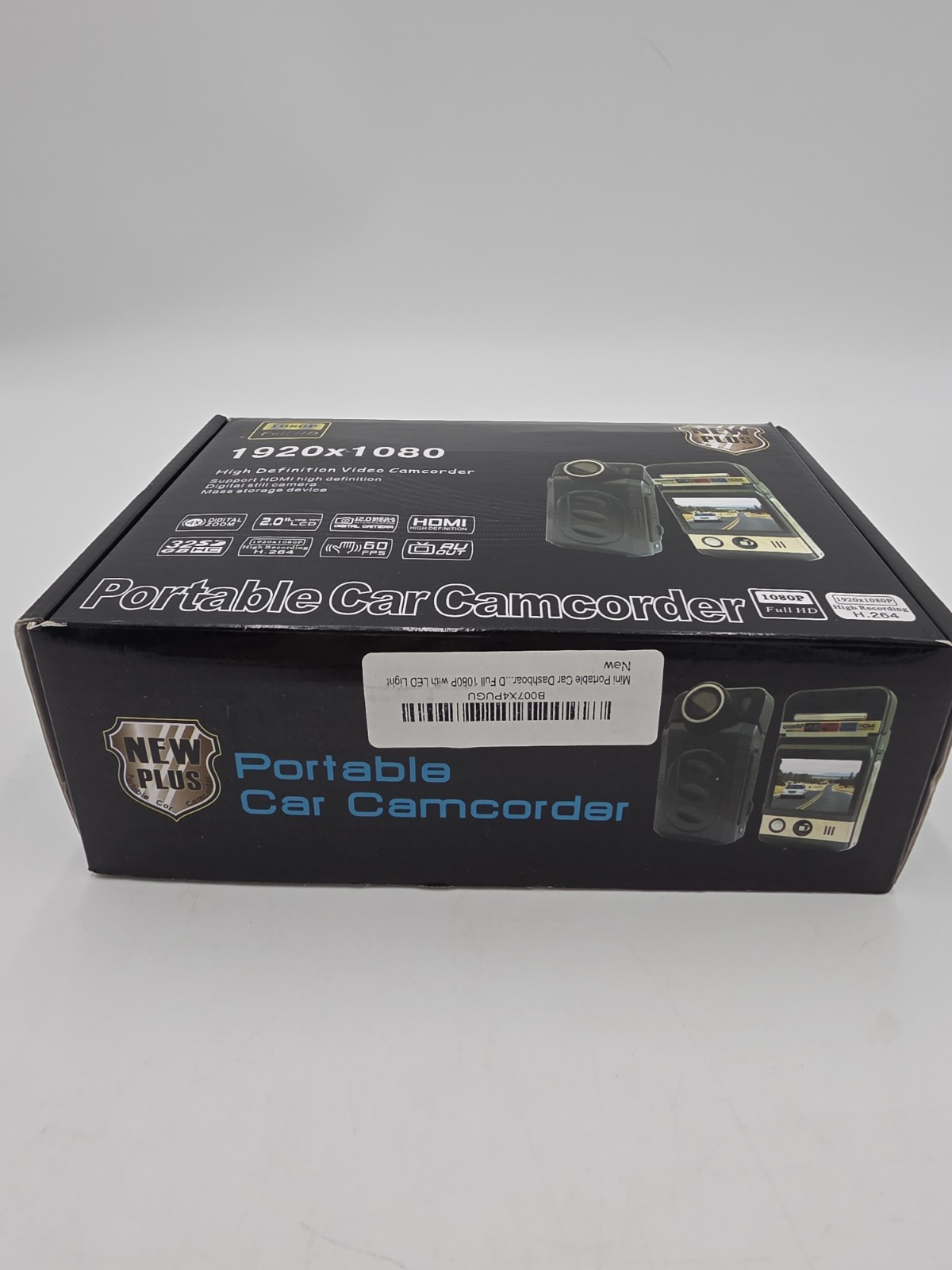 New WDR Car Camcorder Black Full HD 1080p LCD Screen Wide Angle 4x Digital Zoom