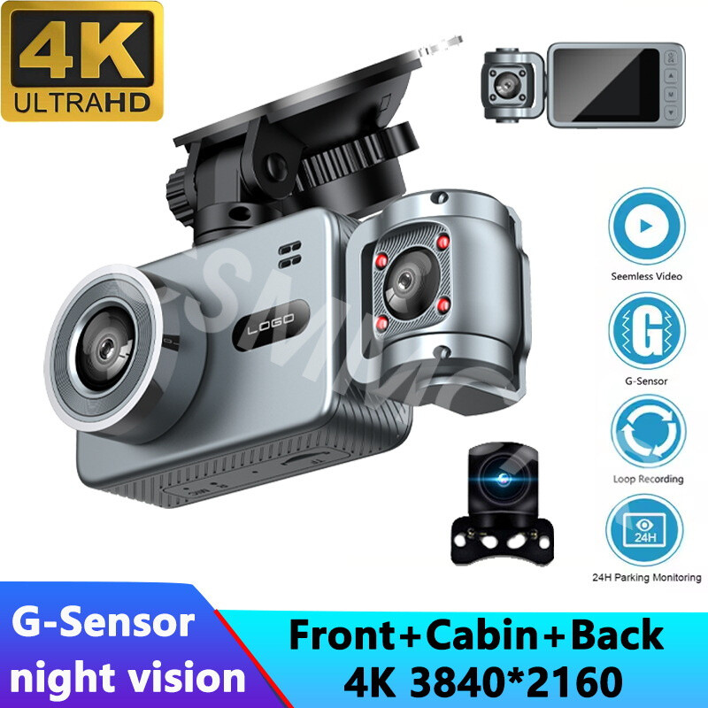 Car Dash DVR Camera 4K Ultrahd Video Recorder Parking Monitor G-Sensor & LOCK