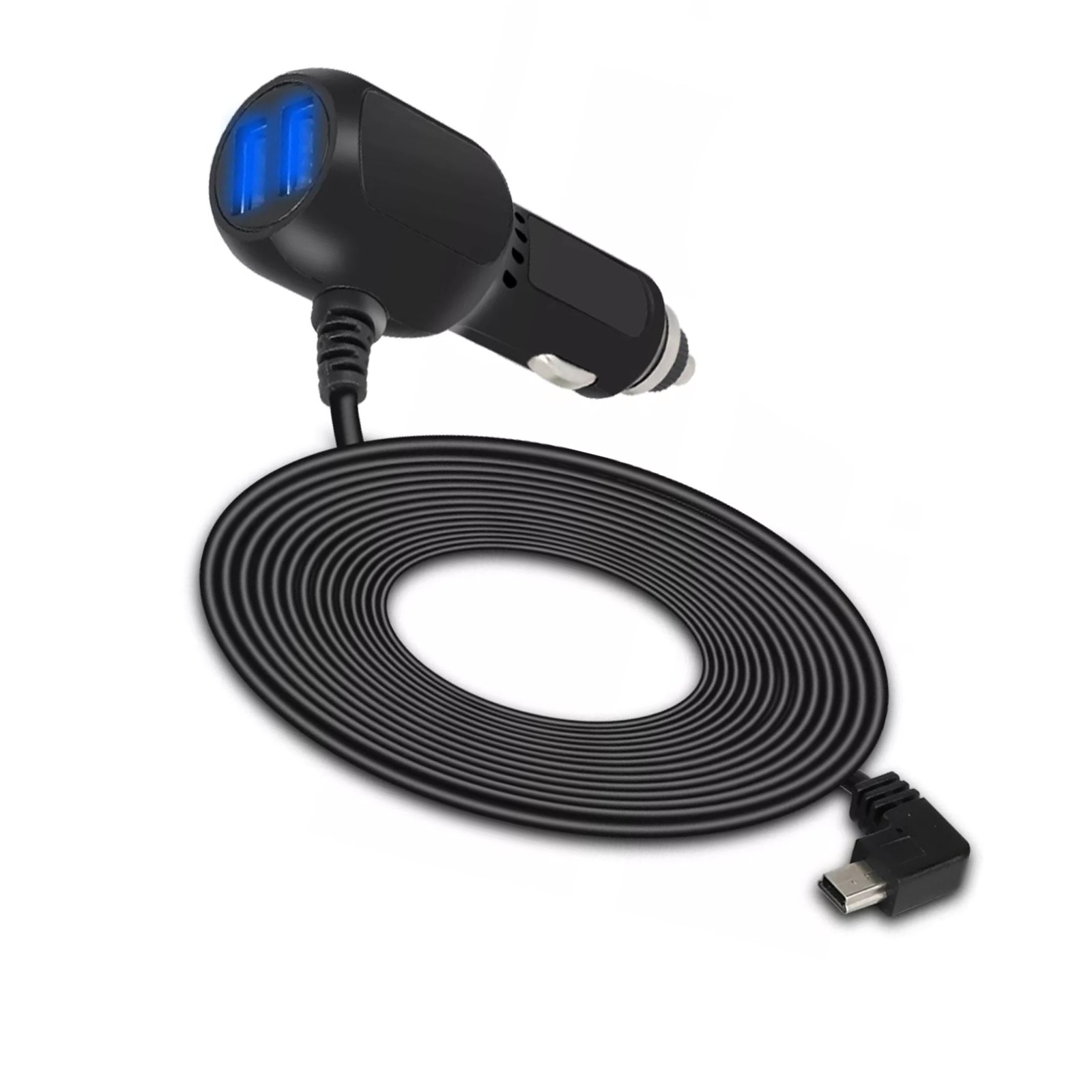12V-24V USB Dash Cam Car Charger Cable Power Cord Supply for Camera GPS