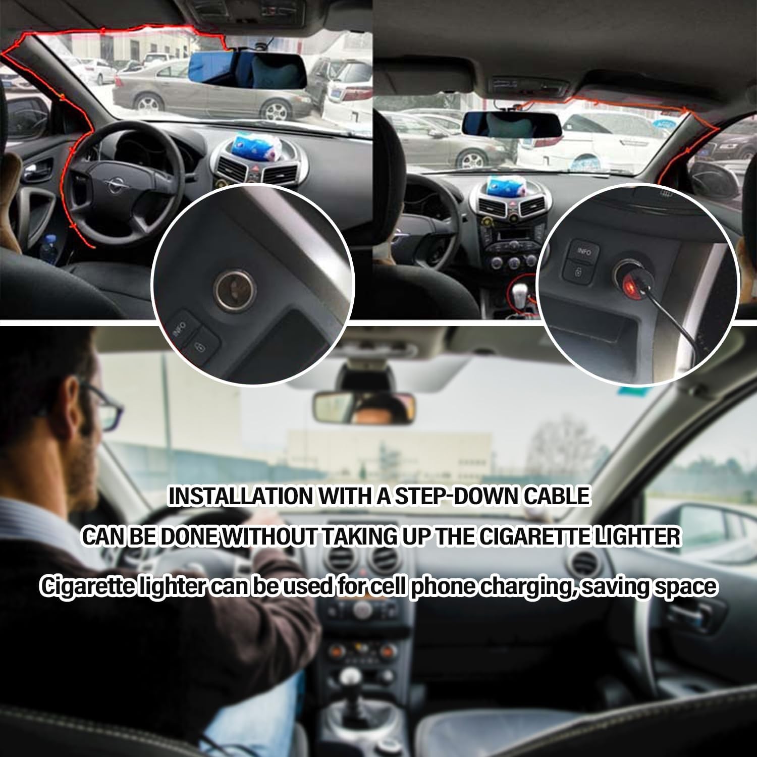Dash Cam USB C Hardwire Kit Fuse Tap Power Supply