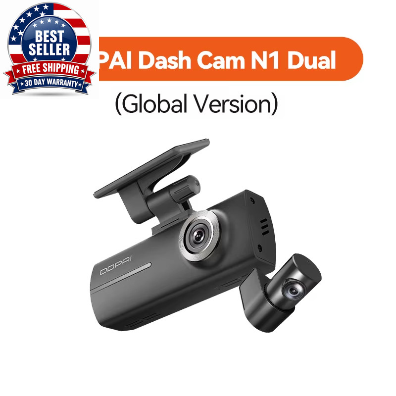 Dash Cam N1 Dual Front & Rear Recording Nightvis 1296P Dash Cam Recorder Car DVR