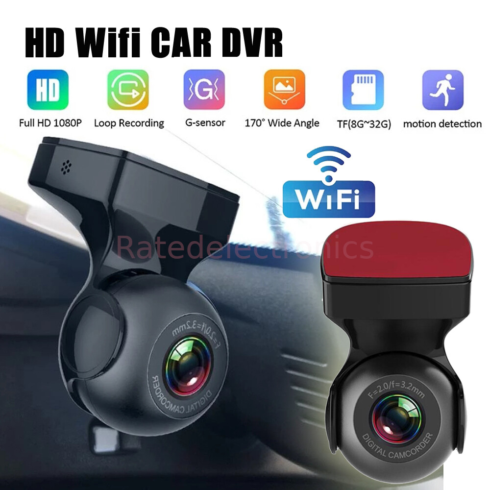 2021 HD 1080P WiFi Dash Cam Recorder 170° Vehicle Camera Car DVR Video G-Sensor