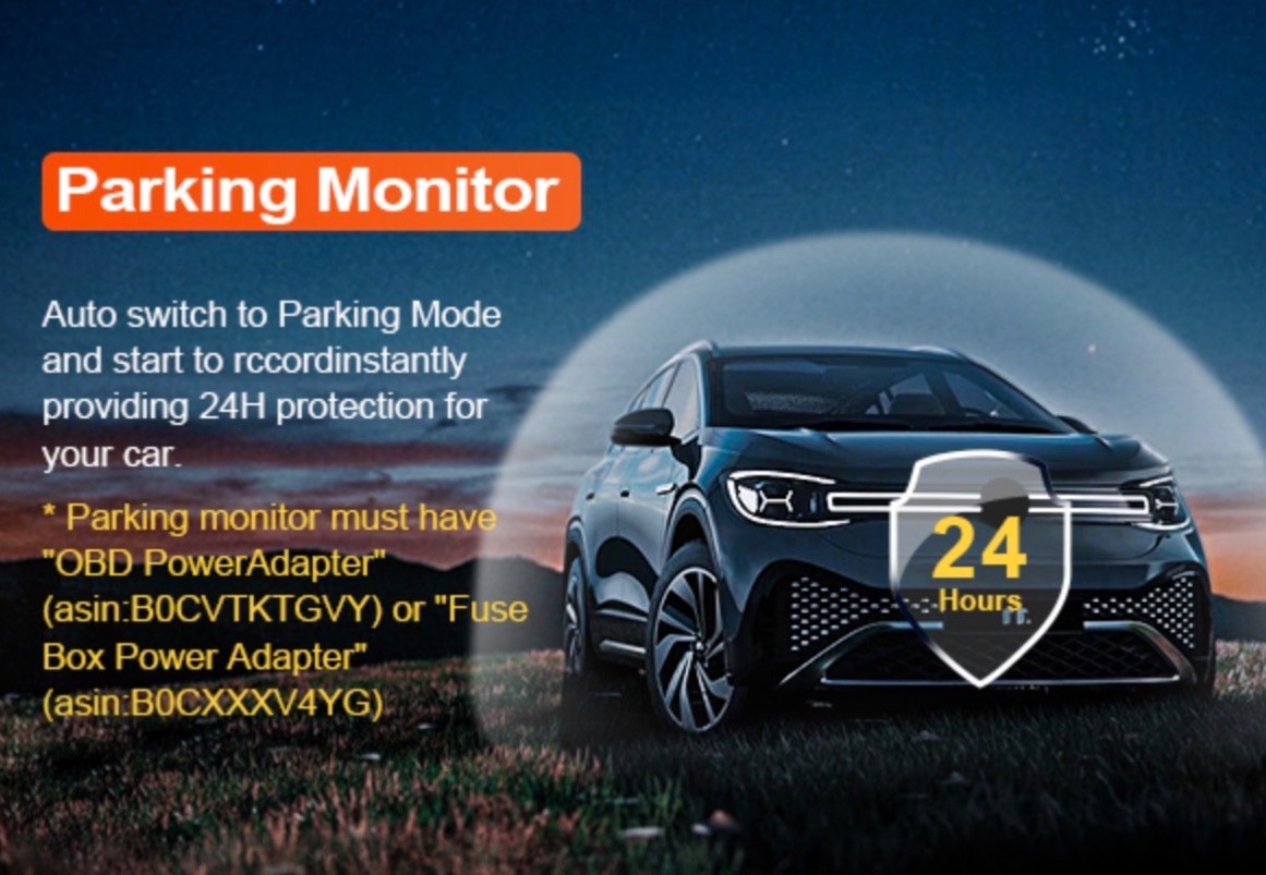 Front 4k & Rear 1080p Dash Cam for Mercedes-Benz GLE(W167/C167) 2020-2025 & GLS