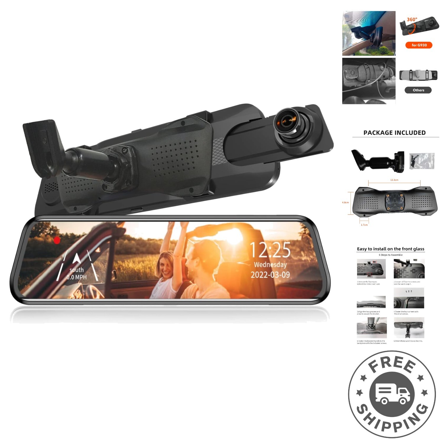 Compact Touch Control OEM Bracket for G930 Dash Cam – Enhanced Stability