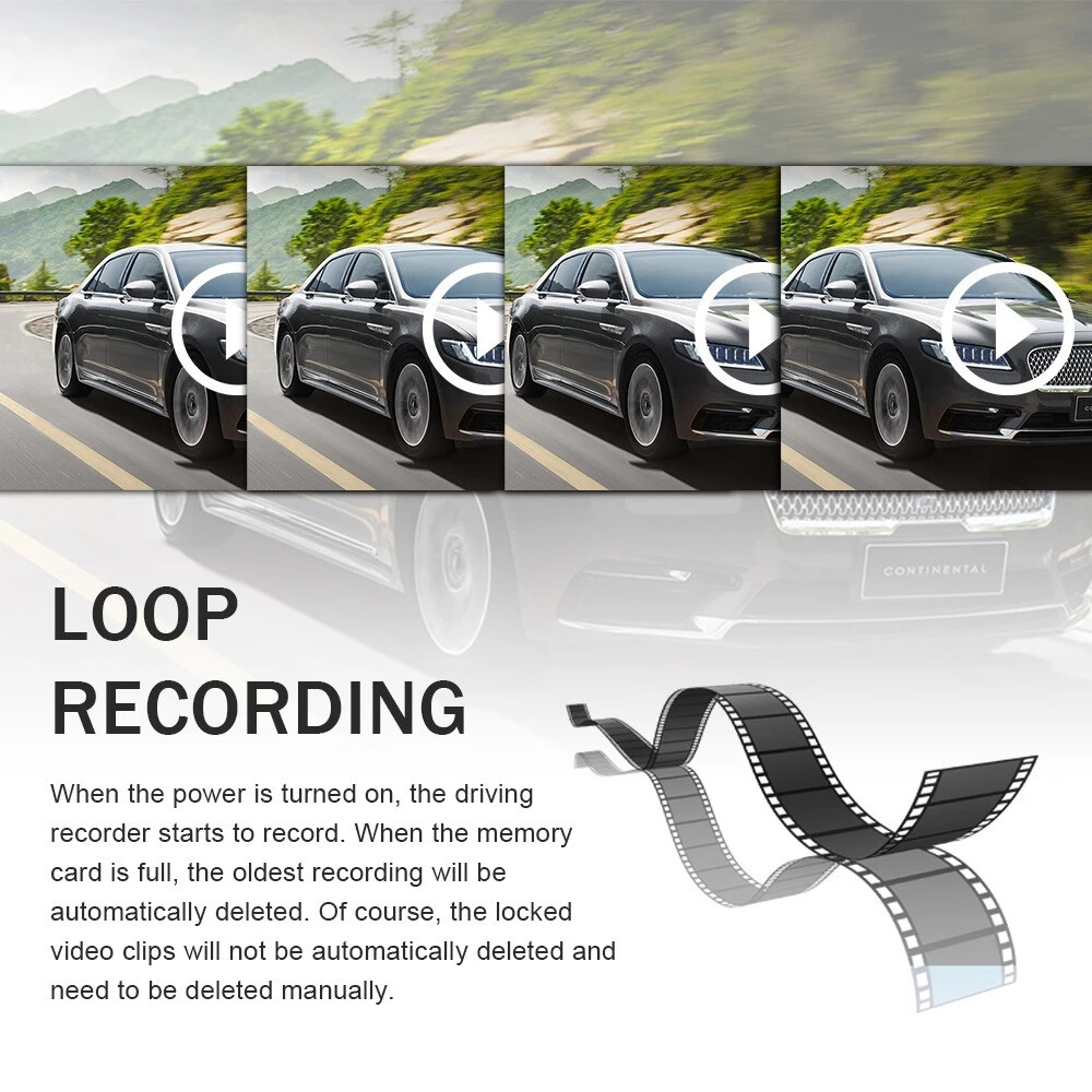1080P Dash Cam Car DVR Camera Recorder WiFi ADAS G-sensor Video Auto Recorder