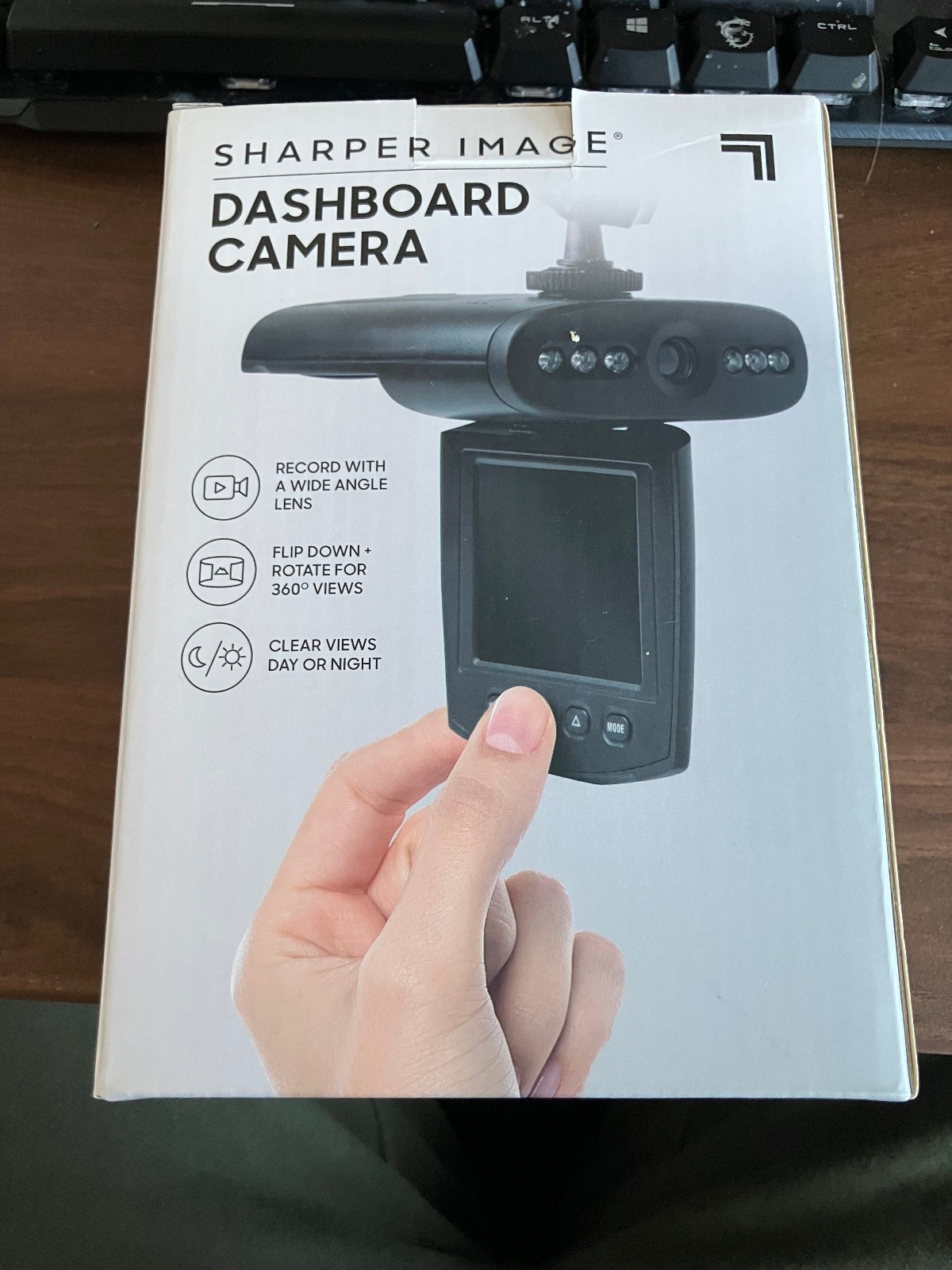 Sharper Image Dashboard Camera Wide Angle Day Or Night 360 Degree New