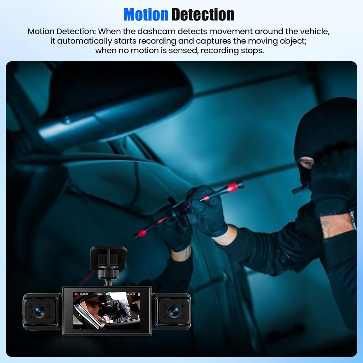 4 Channel Dash Cam 1080P Front, Left, Right and Rear with GPS, 360° Rotation,…