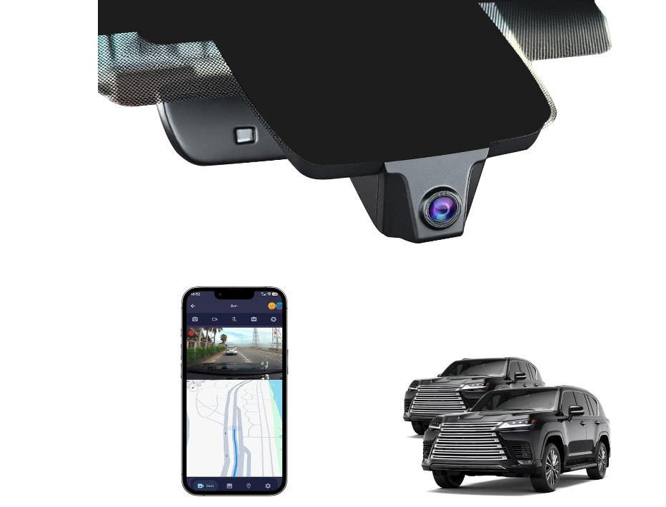 4K Dash Cam for Lexus LX 600 2022-2024 F Sport Premium Ultra Luxury, OEM-Style,
