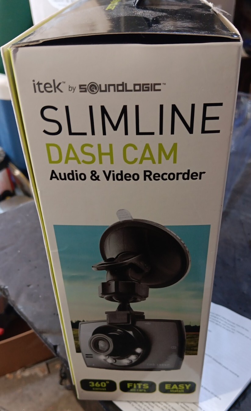 Slimline Dash Cam Audio & Video Recorder Itek Fits All Cars Easy Install