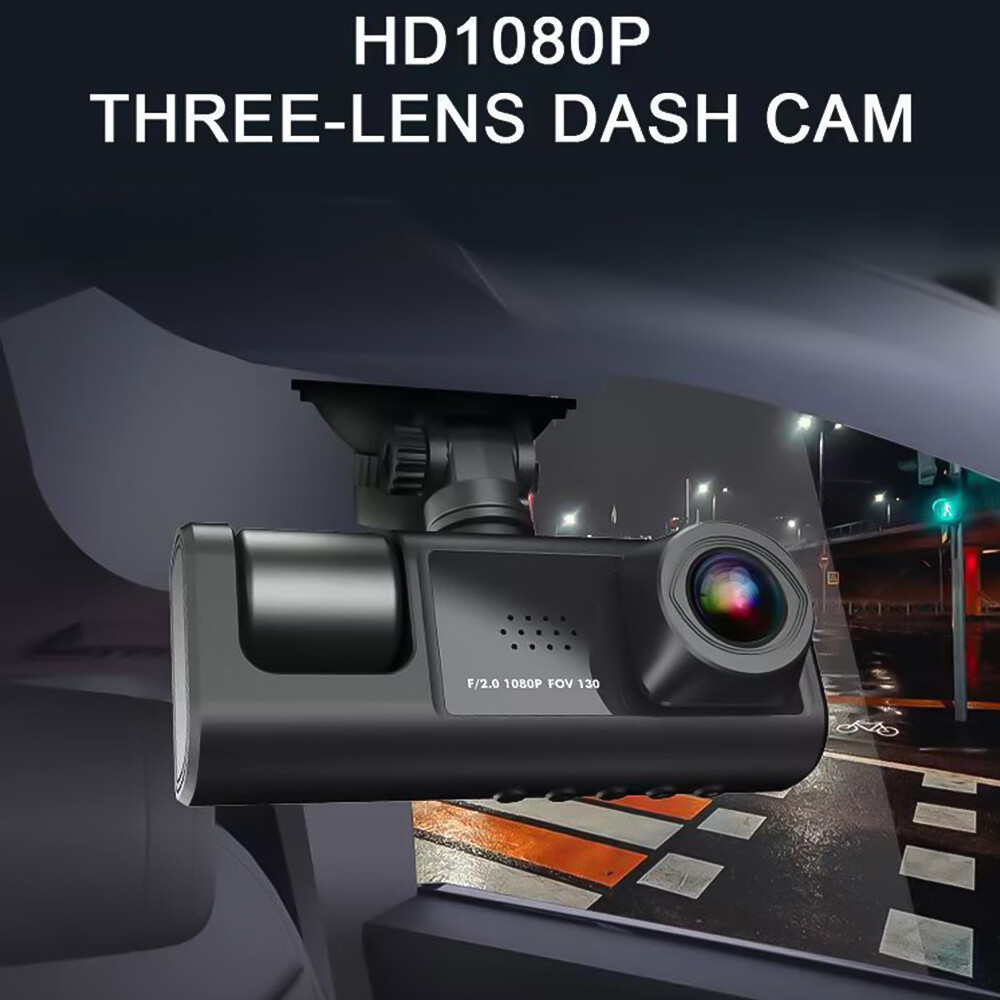 Dash Cam Car Dual Lens 1080P HD Video Recorder Camera G-sensor Front/Rear/Inside