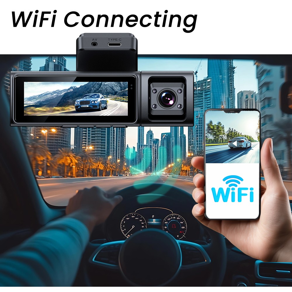 2160P 4K Car DVR Camera 2.4″ Novatek 96660 Video Recorder WiFi GPS Dash Cam