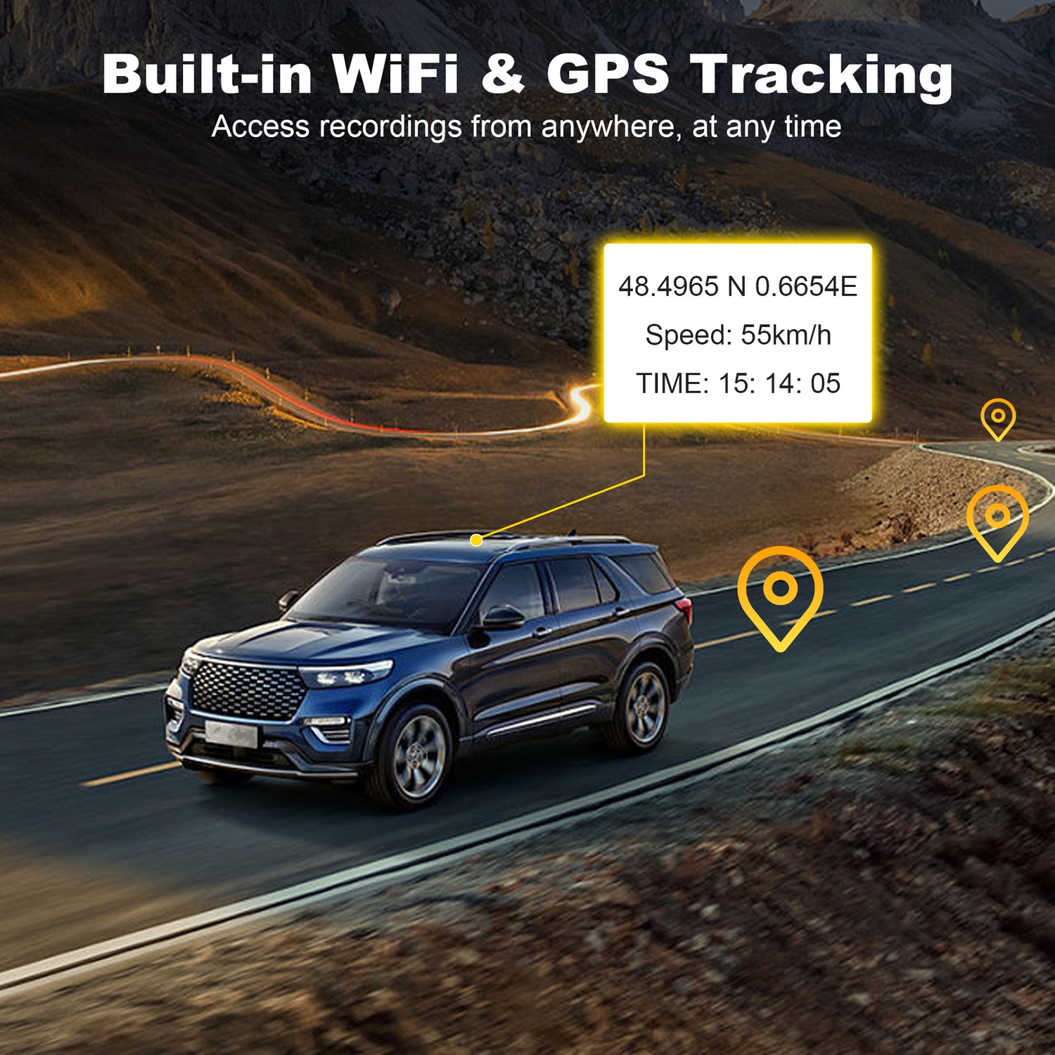 4K Car DVR Dash Cam Video Recorder G-Sensor WiFi Video Recorder Loop Recording
