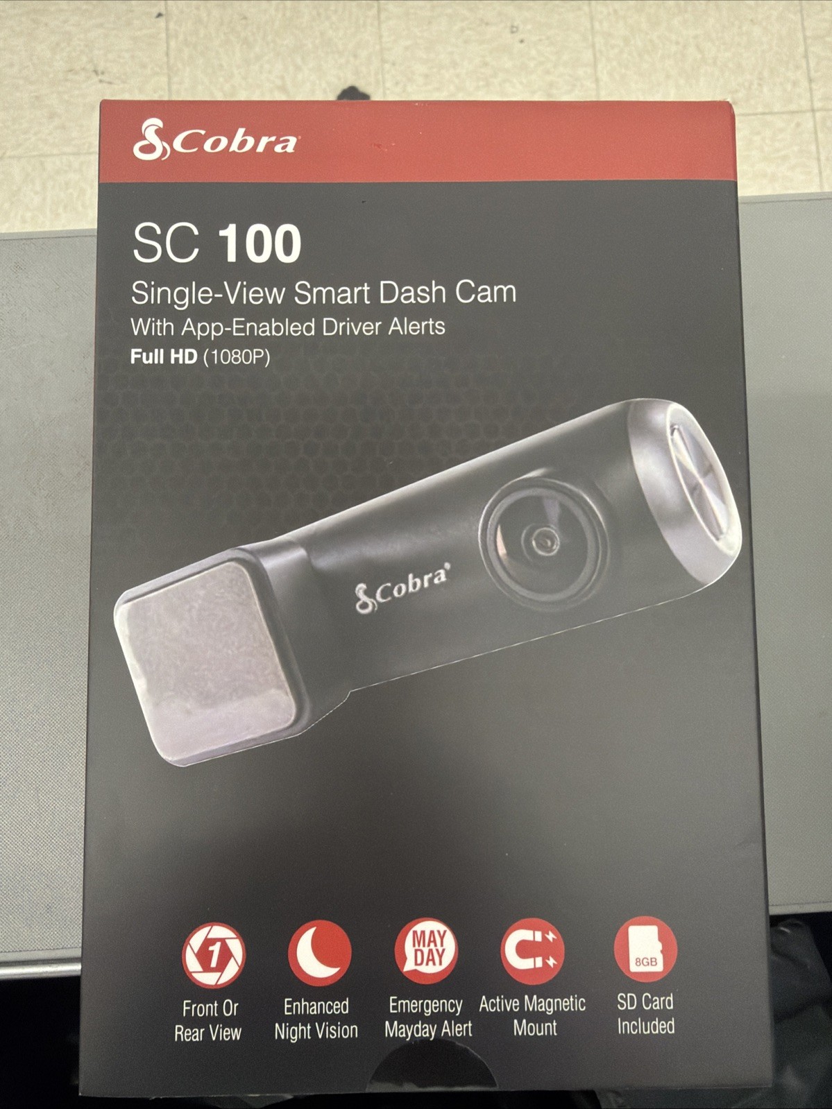 Cobra – SC 100 Single-View Smart Dash Cam [Open Box]