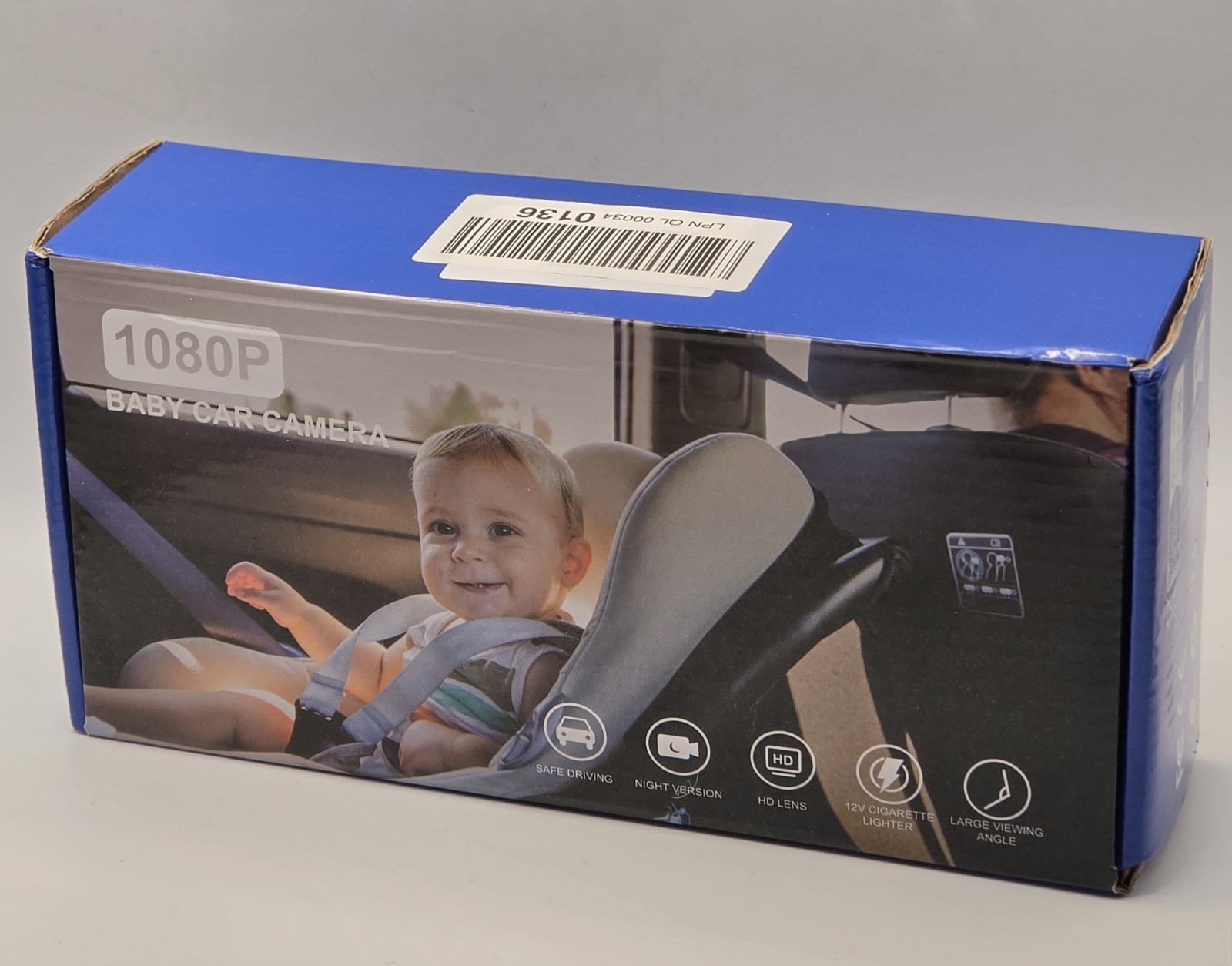 1080P Baby Car Camera Monitor System Night Vision HD Lens Large Viewing Angle