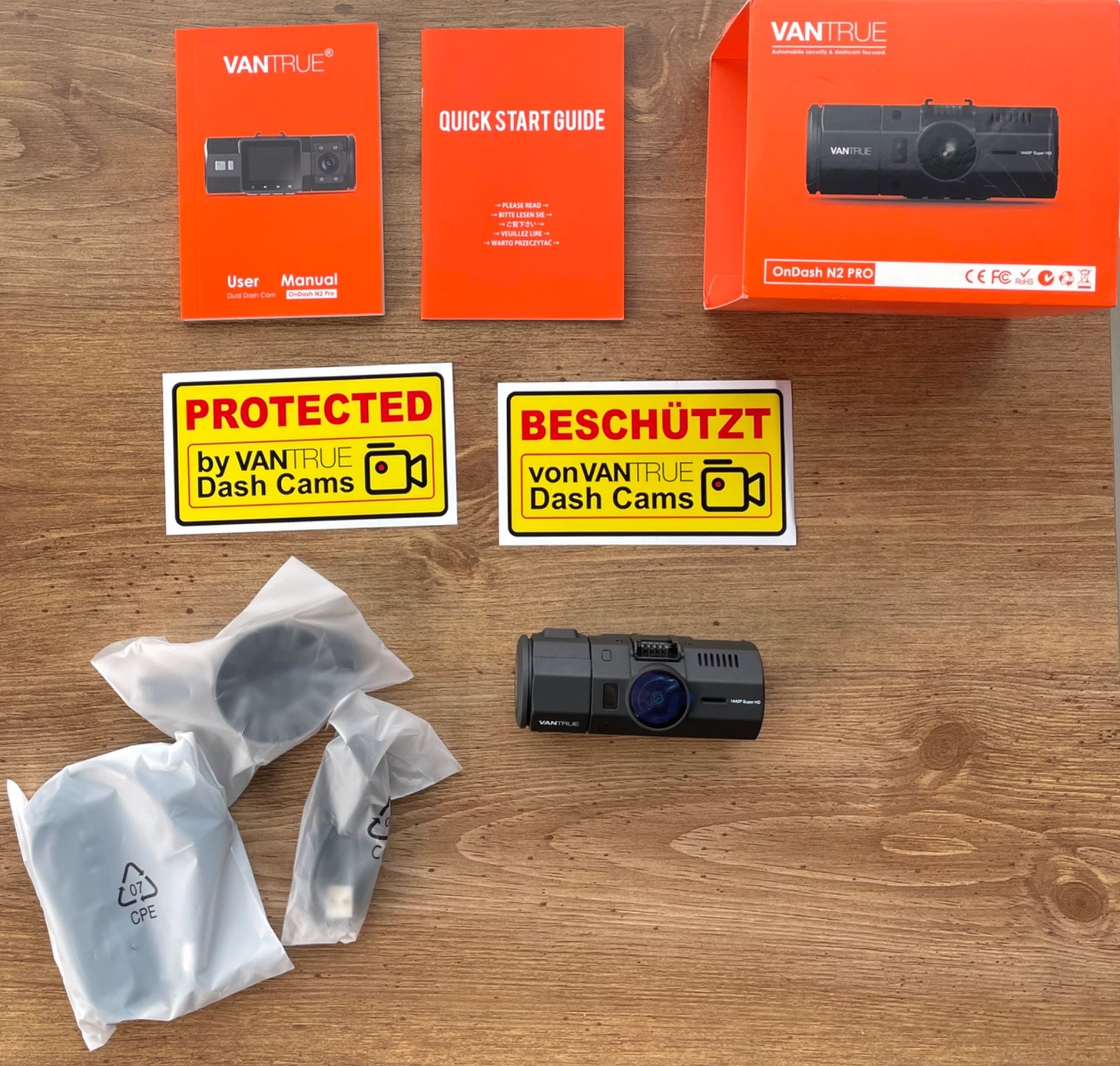 Vantrue N2PRO N2 Pro Uber Dual Dash Camera Black – Open Box