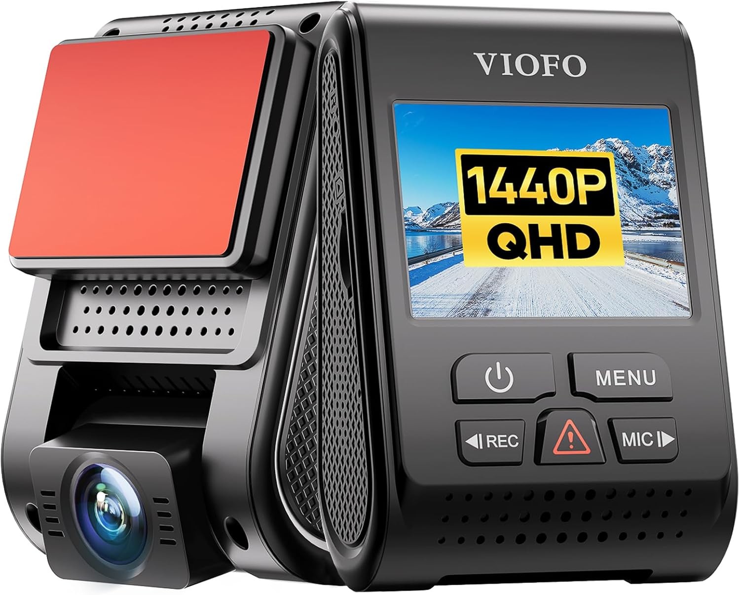 2K 1440P Dash Cam Front Car Camera 5MP STARVIS Sensor 140-Degree Wide Angle GPS