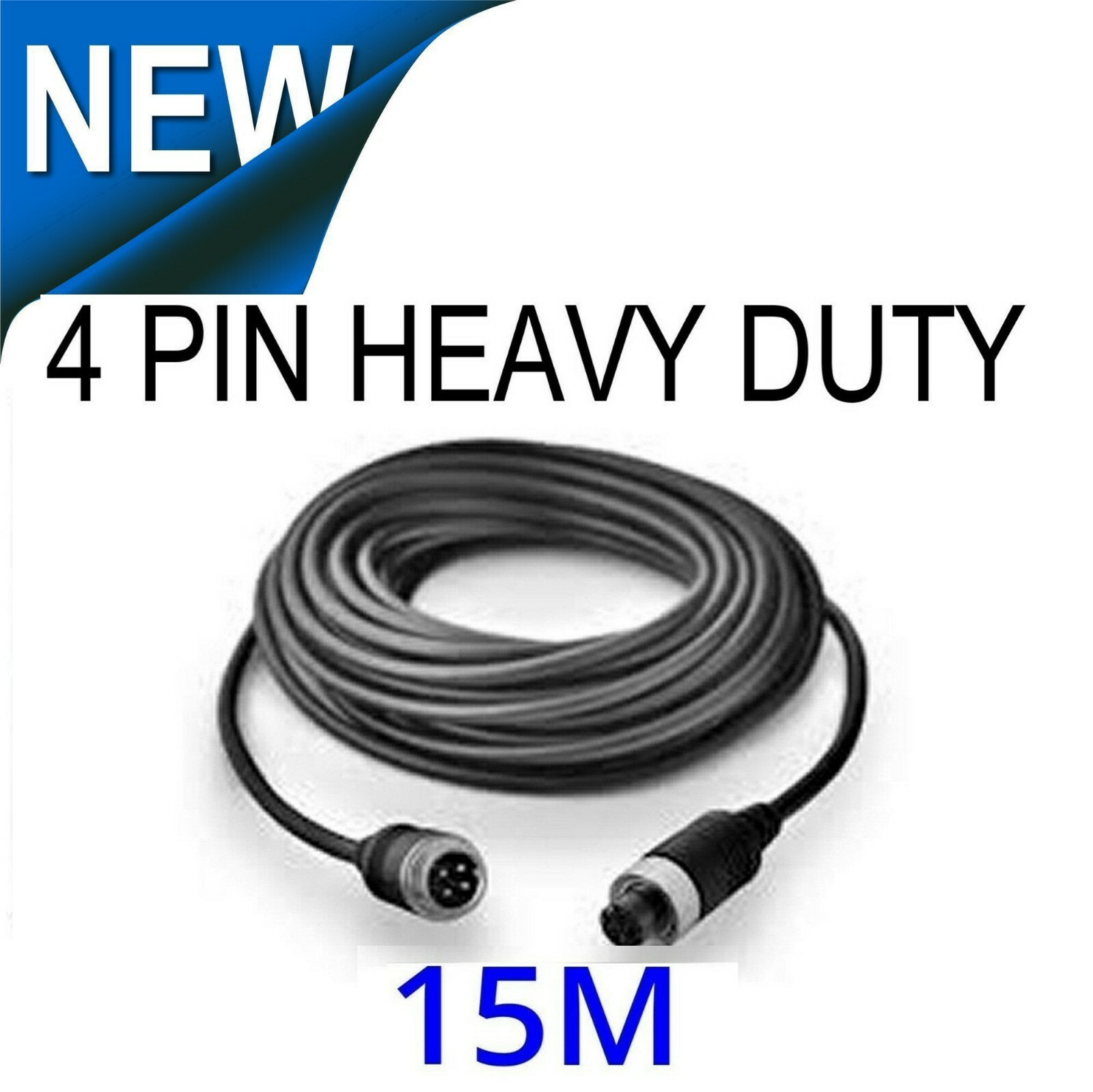 4 PIN CAMERA CABLE – INDUSTRIAL AVIATION GRADE GUARANTEED QUALITY 15M