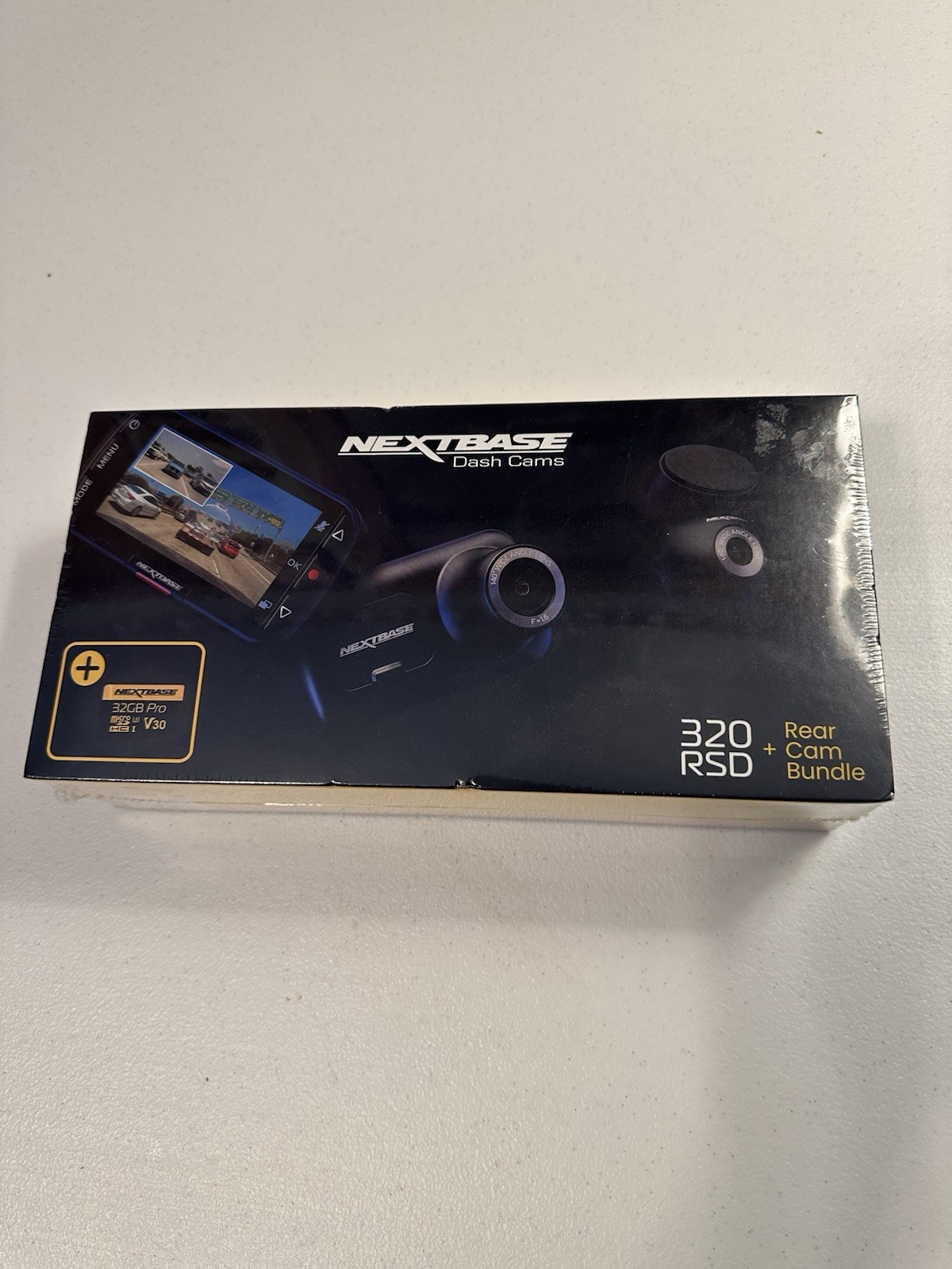 Nextbase 320RSD Plus Dash Cam 1080p HD Rear Camera Bundle, 32GB Micro SD, Sealed