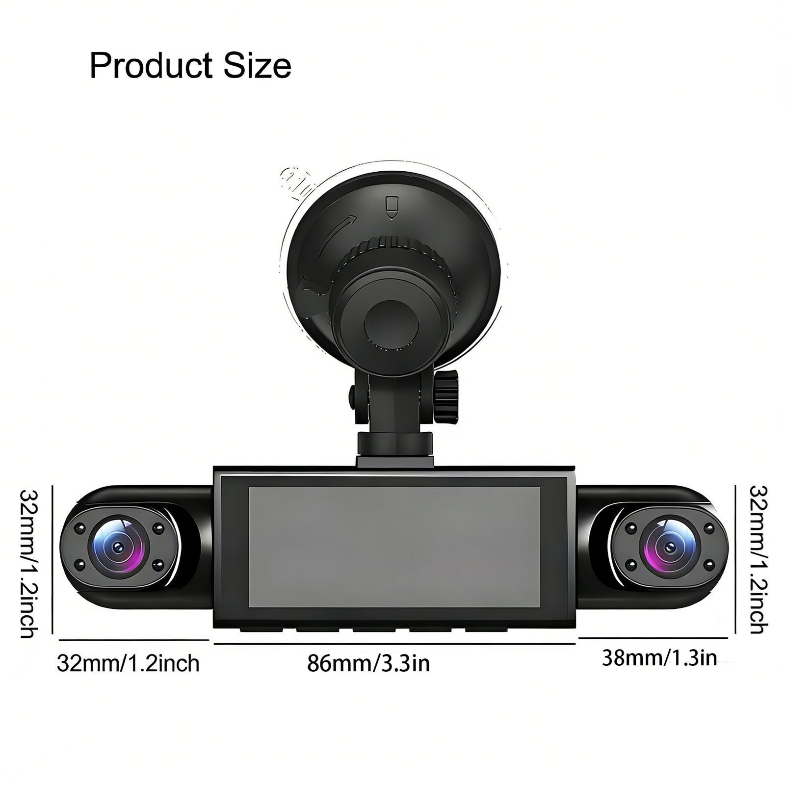 Car Dashcam 1080P Clear Video For Complete Vehicle Coverage Premium