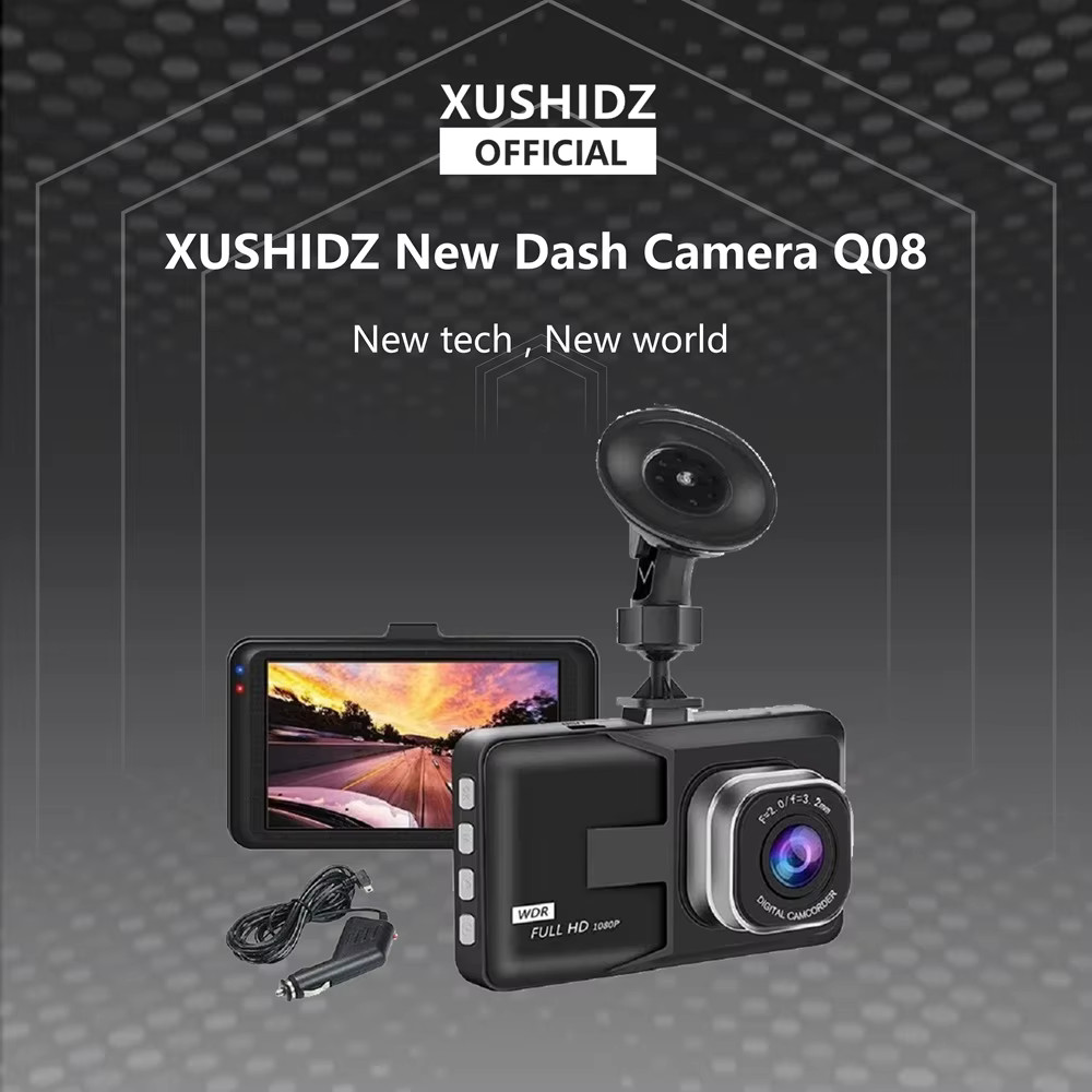 XUSHIDZ NEW 1080P HD Dash Camera Loop Recording Car Vehicle DVR Video Recorder D