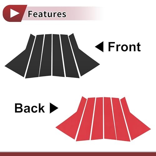 Gloss Black Door Pillar Window Trim – Anti Scratch Sticker – Pillar Posts