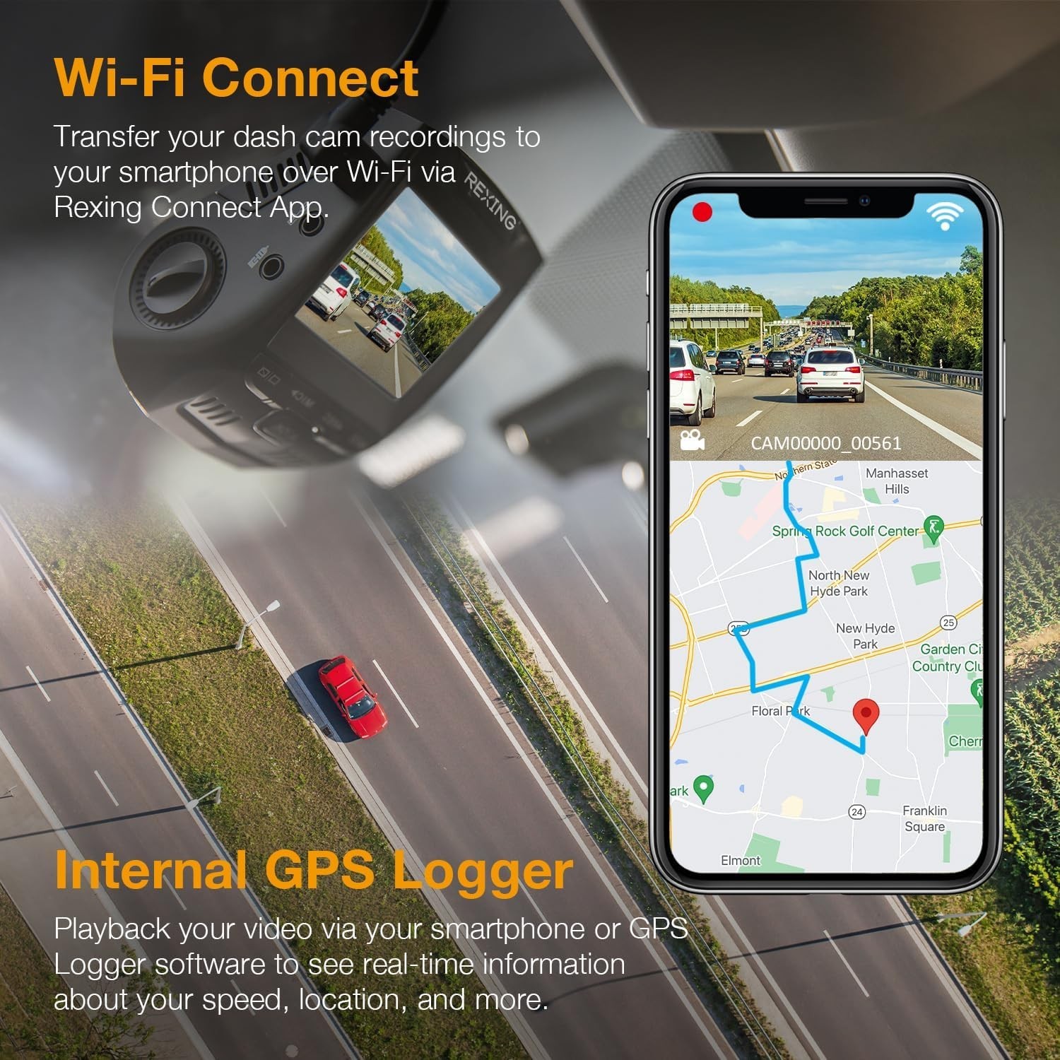 V1 4K HD Dash Cam – 170° Wide Angle & Supercapacitor for Ultimate Safety