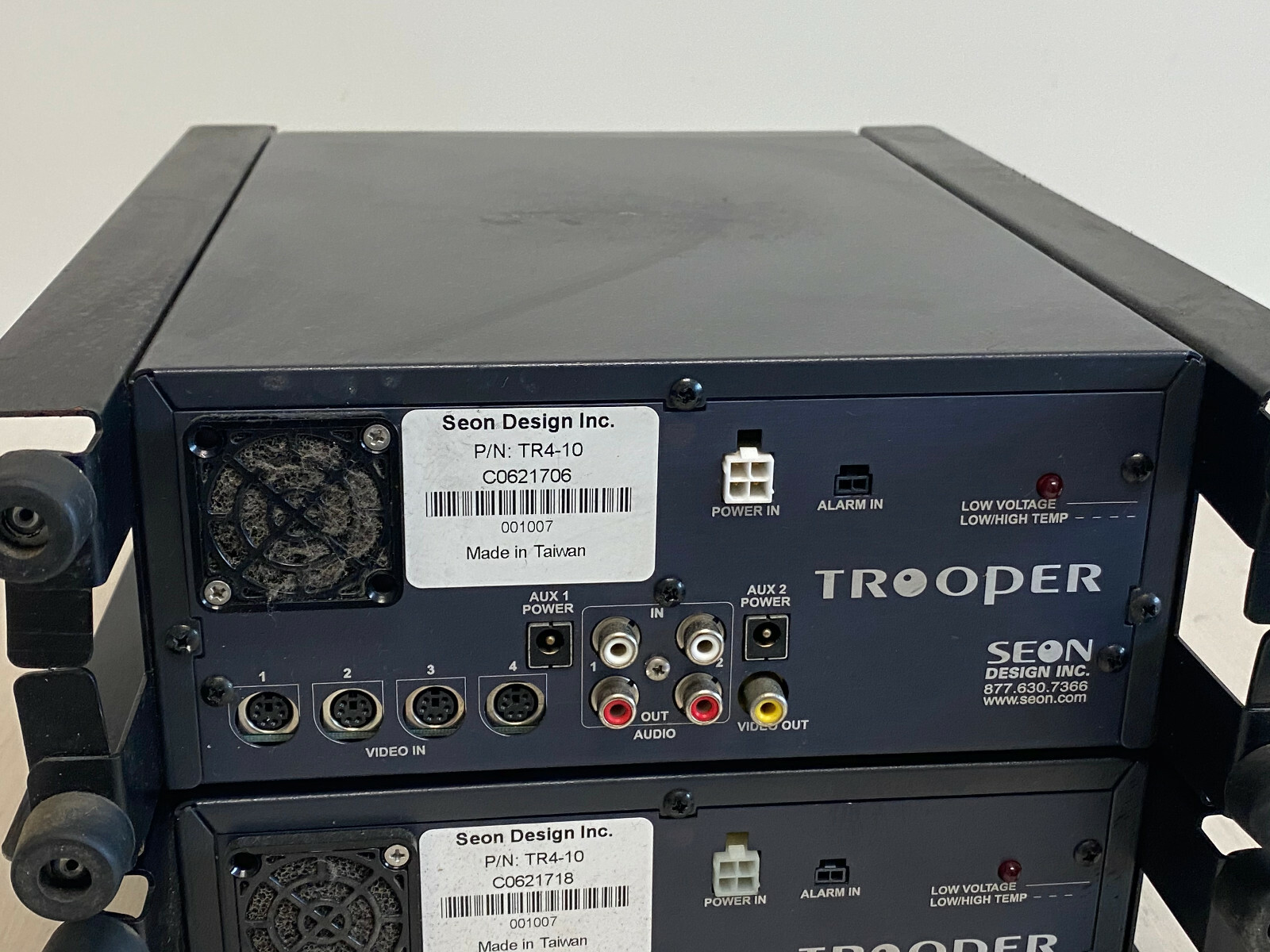 Lot of 2 Seon Trooper TR4-10 Mobile Digital Video Recording System