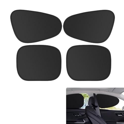 Car Side Window Sun Shades Front and Rear Window Privacy 4 PCS Black