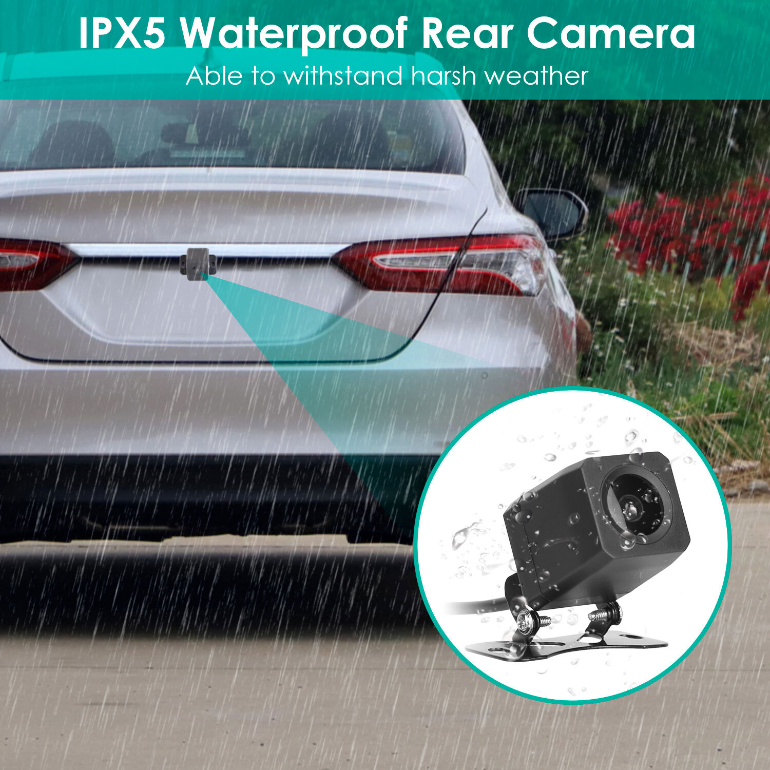 2K Car DVR 3 Channel Dash Cam Camera Recorder w/ GPS WiFi Night Vision G-sensor