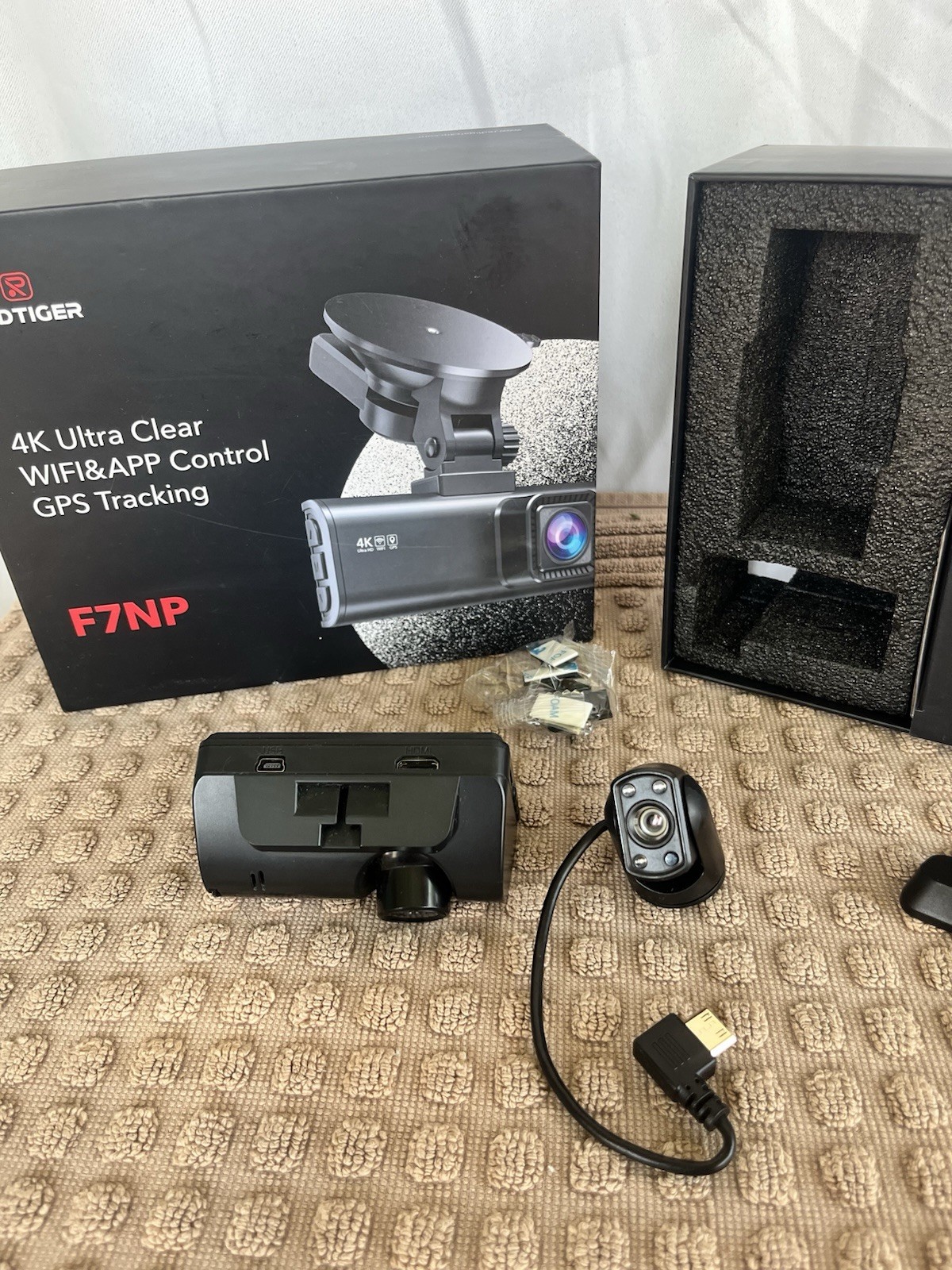REDTIGER F7NP 4K Dash Cam Front & Rear, WDR Night Vision, WIFI & GPS