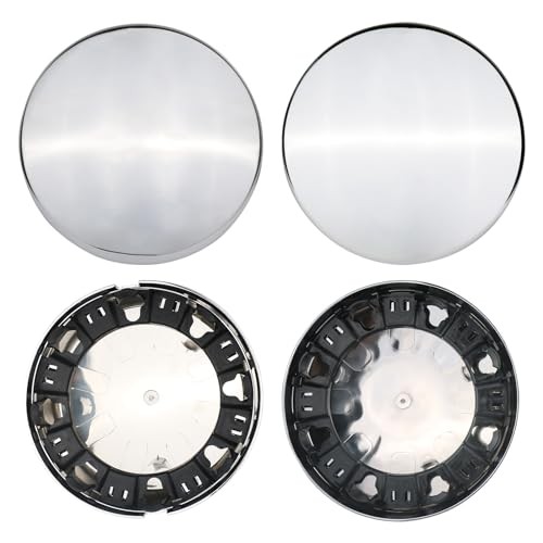 TQPONLY Dually Wheel Center Caps Covers Chrome | Compatible with Front&Rear