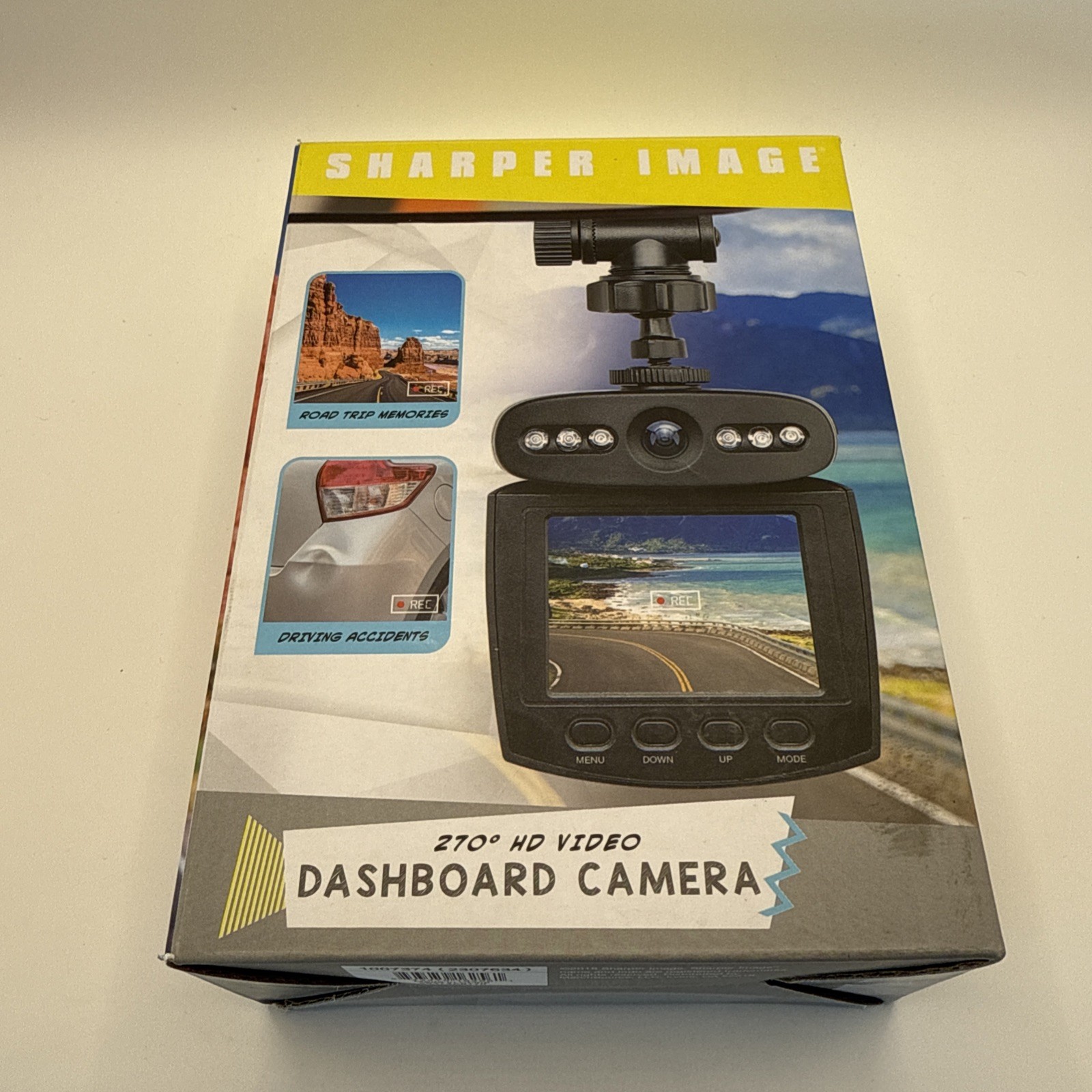 Sharper Image 270° HD Dashboard Camera -Dash Cam Recorder Brand New Open Box