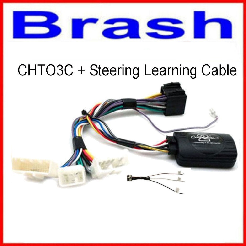 FOR HIACE 2012-19 STEERING WHEEL ADAPTER + LEARNING CABLE AERPRO CHTO3C