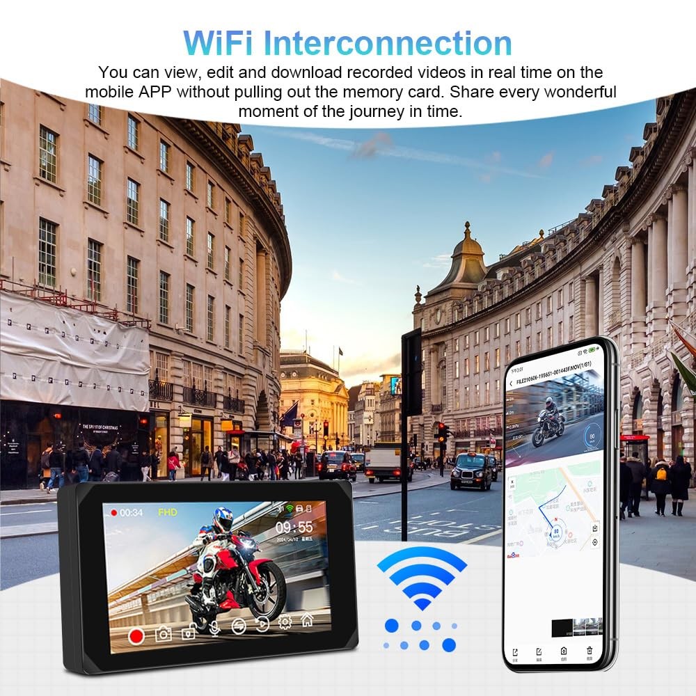 VSYSTO 5 Inch Waterproof Touchscreen, Support Wireless Car Play and Android