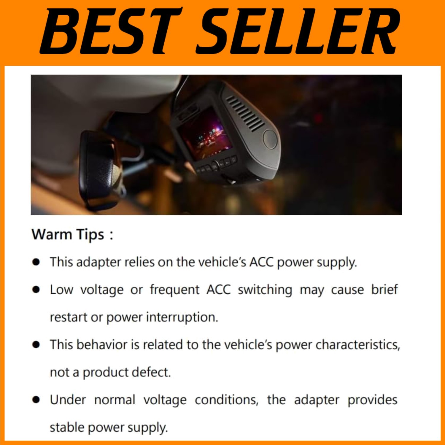 DashCam Power Adapter with Hide Cable for Toyota/Lexus