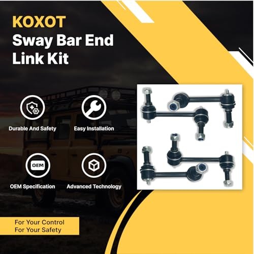 4pcs Front & Rear Stabilizer Sway Bar End Links Fit for Buick Rainier Chevy