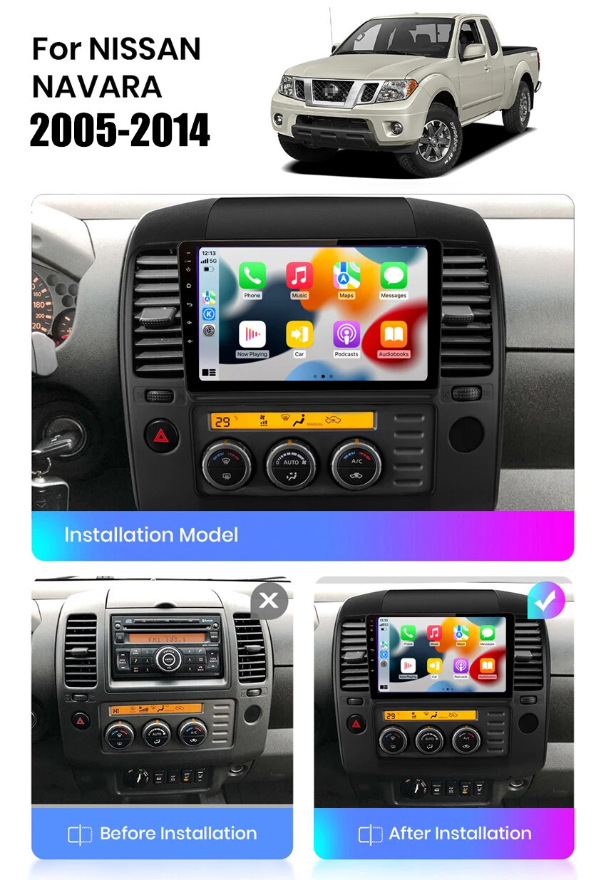 Wireless Apple Carplay Android Auto For Nissan Navara 2005-14 D40(Spanish Build)